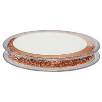 Article Ruban de Noël ruban décoratif à paillettes cuivre rose 10mm 10m