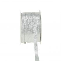 Article Ruban de Noël lurex argent 10mm 50m
