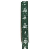 Ruban de Noël avec sapins ruban cadeau vert 15mm 20m