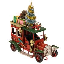 Article Décoration de Noël voiture Voiture de Noël vintage rouge 15×7×16cm