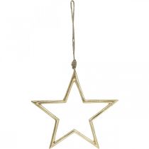 Article Décoration de Noël étoile, décoration de l'Avent, pendentif étoile Doré B24.5cm