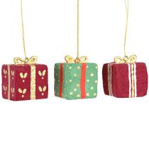 Article Étiquettes cadeaux de Noël en papier mâché, 6 cm, lot de 3