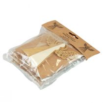 Article Ange en papier décoration ange de Noël papier crème H12cm 4 pcs