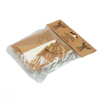 Article Ange en papier décoration ange de Noël papier blanc H12cm 4 pcs