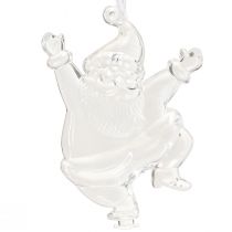 Article Figurines de Noël décoration d&#39;hiver à suspendre transparente H10cm 3pcs