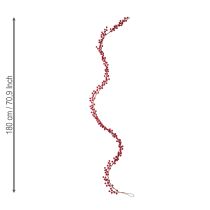 Article Guirlande de Noël guirlande de baies artificielles rouge 180cm