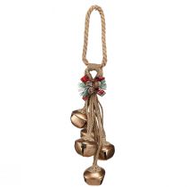 Article Cloches de décoration de Noël avec noeud doré 51cm