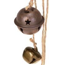 Article Cloches de Noël à suspendre, H37cm, 6 pièces