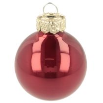 Article Boules de Noël décoratives en verre brillant, 3 cm, lot de 22.