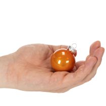 Article Ensemble de 24 boules de Noël colorées et brillantes, 40 mm, pour sapin.