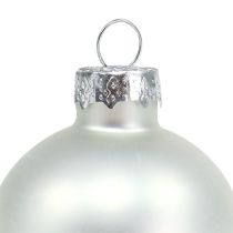 Article Boule de Noël Ø4cm argent brillant/mat 24 pcs