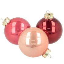 Article Ensemble de boules de Noël, décoration festive brillante, 6 cm, 24 pièces