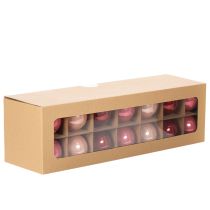 Article Ensemble de boules de Noël, décoration festive brillante, 6 cm, 24 pièces