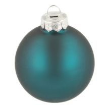 Article Boule de Noël, finition mate et brillante, décoration festive pour sapin, 6 cm, lot de 24.