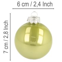 Article Ensemble de 24 boules de Noël colorées et brillantes, 60 mm.