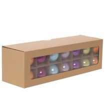 Article Ensemble de 24 boules de Noël colorées et brillantes, 60 mm.