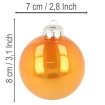 Article Ensemble de 14 boules de Noël colorées pour sapin, 75 mm.