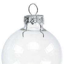 Article Verre boule de Noël Ø4cm clair 24 pcs