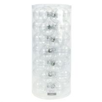 Article Verre boule de Noël Ø6cm clair 24 pcs