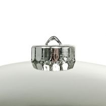Article Boule de Noël en plastique petite Ø14cm argentée
