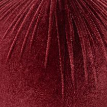 Article Grande décoration de sapin de Noël en velours rouge à suspendre, 25 cm, 2 pièces
