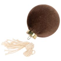 Article Boules de Noël, aspect velours, mélange de couleurs chaudes, 8 cm, lot de 12