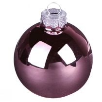 Article Boules de Noël mélange d'abricots boules d'arbre en verre Ø4cm 24 pcs