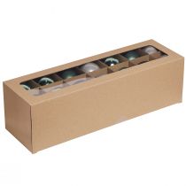 Article Boules de Noël vert gris sapin boules en verre Ø6cm 24 pcs