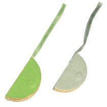 Article Boules en papier alvéolé vert et doré 7 cm lot de 4