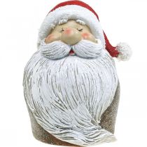 Article Figurine Père Noël Père Noël Rouge, Blanc Polyrésine 15cm