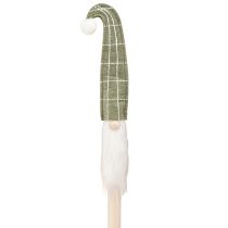 Article Père Noël sur un bâton Nain de Noël vert 57 cm 4 pièces