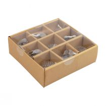 Article Décorations de Noël décoration en verre oignon diamant clair Ø5,5cm 9 pcs