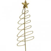 Article Épingle de Noël pin fleur de sapin métal 30cm 6pcs