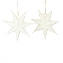 Fenêtre poinsettia, étoiles en papier Noël, étoile pliante Ø21cm 4pcs