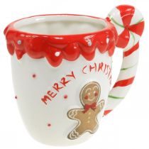 Article Tasse de Noël Joyeux Noël en céramique blanche H10,5cm