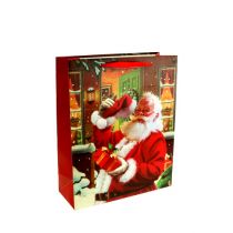 Pochette à cadeaux avec Père Noël 24 x 18 x 8 cm
