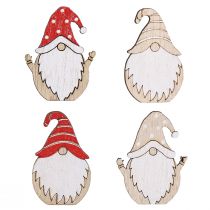 Article Nains de Noël en bois à coller 2x3,5cm 48 pcs