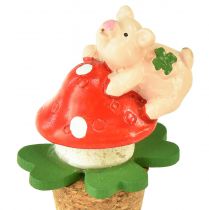 Article Bouchon de vin bouchon de champagne bouchon de vin symboles porte-bonheur 6,5 cm 3 pcs