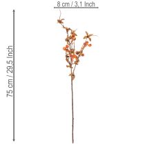 Article Branche d'aubépine artificielle, décoration d'automne, 75 cm
