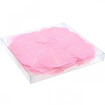 Article Feuilles squelettiques, feuilles de saule décoratives roses de 5 à 9 cm, 200 pièces - Idéal pour les cartes de vœux et les loisirs créatifs