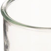 Article Porte-bougie chauffe-plat en verre, rond, verre transparent, polyvalent, 12 cm, lot de 2