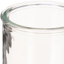 Article Photophore rond en verre transparent, 8 cm, lot de 3