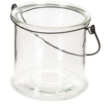 Article Lanterne suspendue en verre Ø12cm H12,5cm (lot de 2)