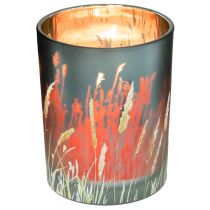 Article Lanterne décorative élégante à motif d'herbe pour une touche chaleureuse dans votre intérieur, 12,5 cm, lot de 2.