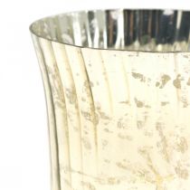 Article Lanterne en verre porte-bougie chauffe-plat en verre Ø11cm H14.5cm