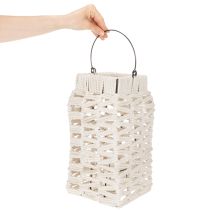 Article Lanterne suspendue, décoration estivale, macramé H35,5 cm L19 cm