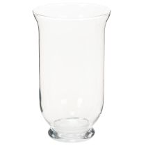 Article Bougeoir/vase en verre pour une décoration intérieure d'ambiance à l'élégance classique, 25 cm