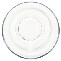 Article Bougeoir/vase en verre pour une décoration intérieure d'ambiance à l'élégance classique, 25 cm