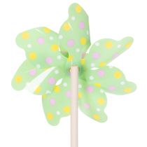 Article Moulin à vent décoratif pour jardin, à placer dans les parterres de fleurs, 47 cm, lot de 3.