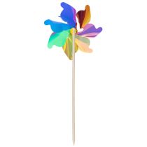 Article Balcon en forme de moulin à vent, élément décoratif coloré et attrayant pour le jardin d'été, 75 cm